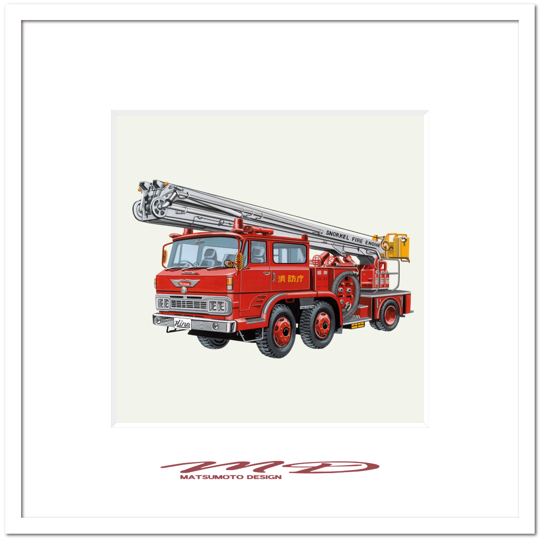 作品No.100『日野クレーン消防車』